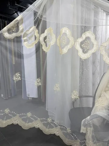 Тюль сетка с вышивкой Турция 6,9 метра - Товары для детей в Оренбург