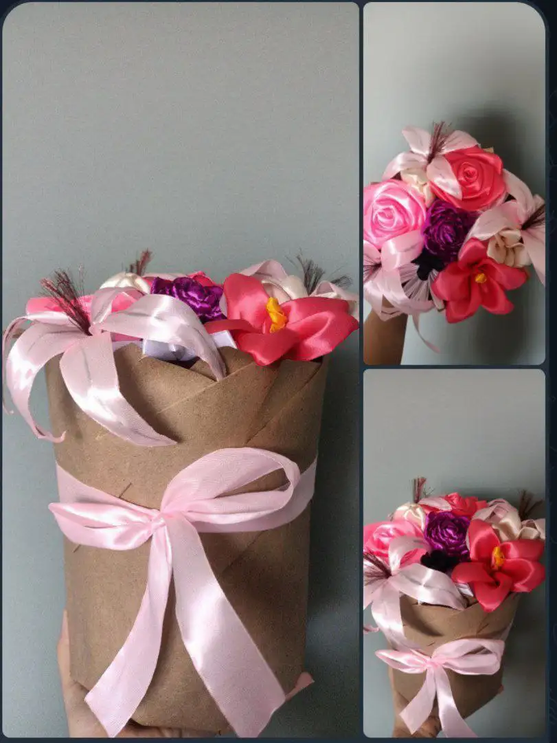 Букеты из атласных лент в наличии - Рукоделие (Хобби и отдых) в Оренбург