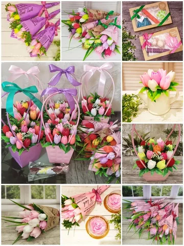 Сувениры и букеты из мыла ручной работы к 8 марта - Рукоделие в Оренбург