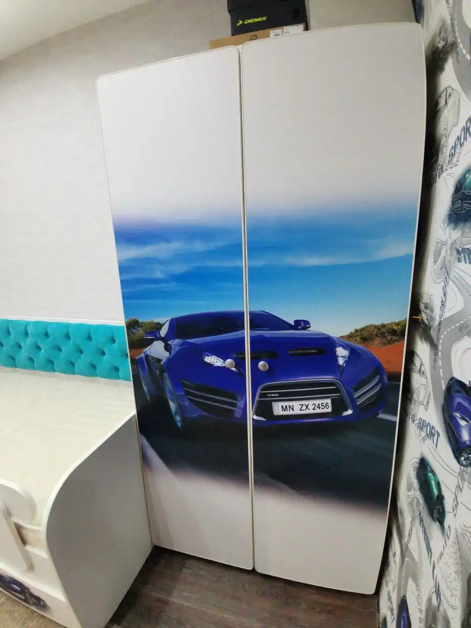 Продам комплект мебели: кровать+шкаф с матрацем Аскона