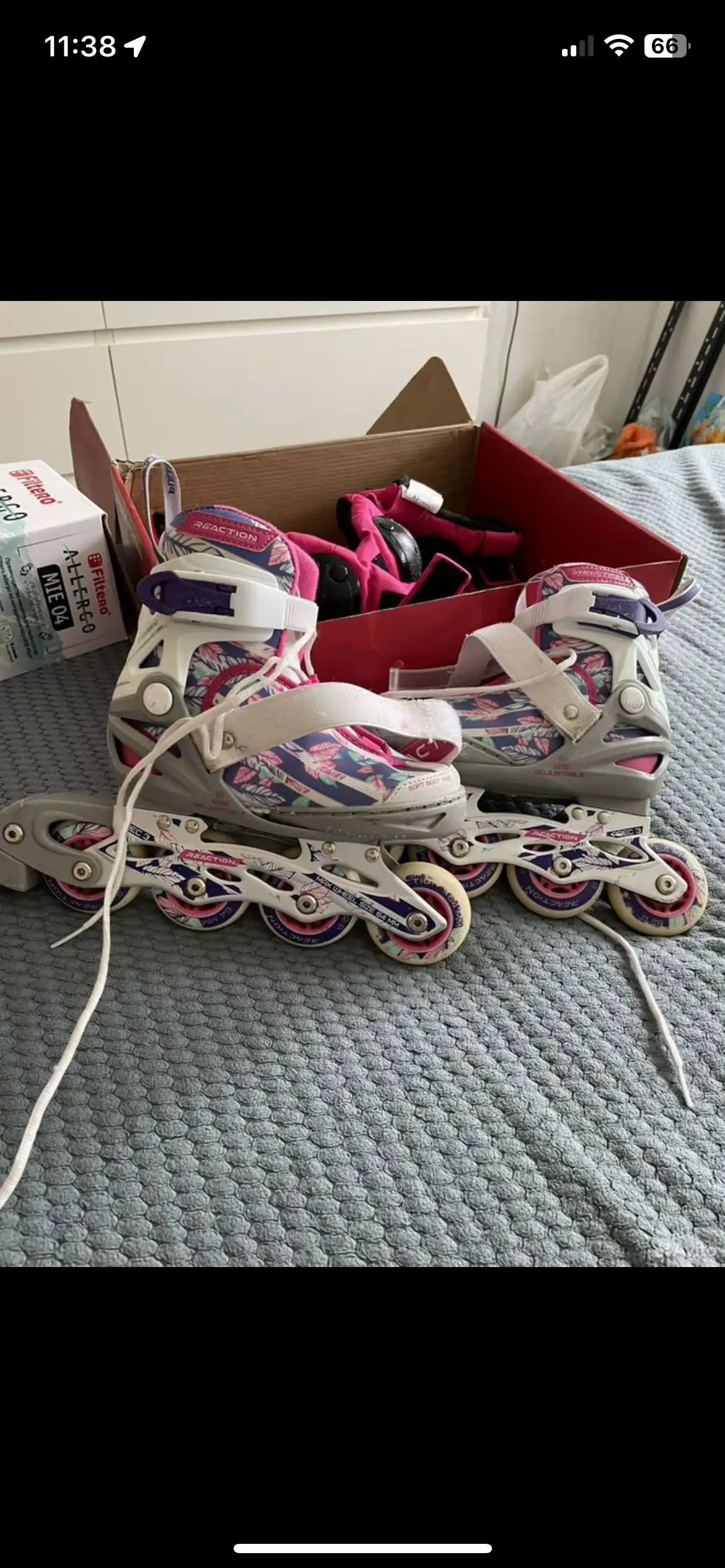 Ролики с защитой для колен, локтей и ладоней - Роликовые коньки (Хобби и отдых) в Кондратово