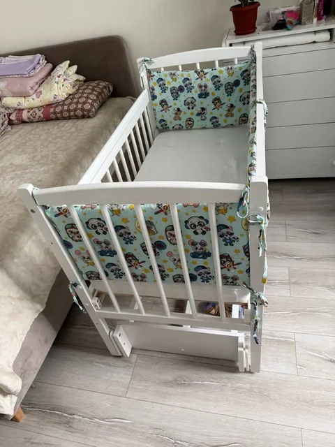 Продам кроватку с матрасом и бортиками - Товары для детей в Кондратово