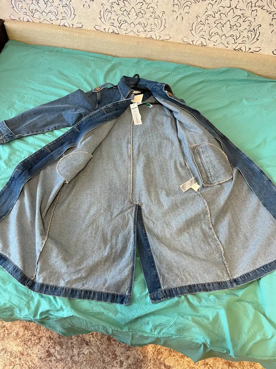 Джинсовый плащ размер 52 - Плащи (Одежда) в Кондратово