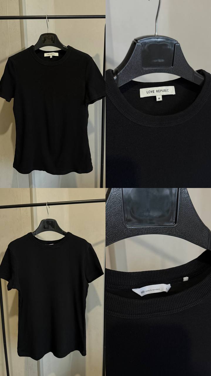 Футболки черные Love Republic и Sela - частное объявление в Кондратово