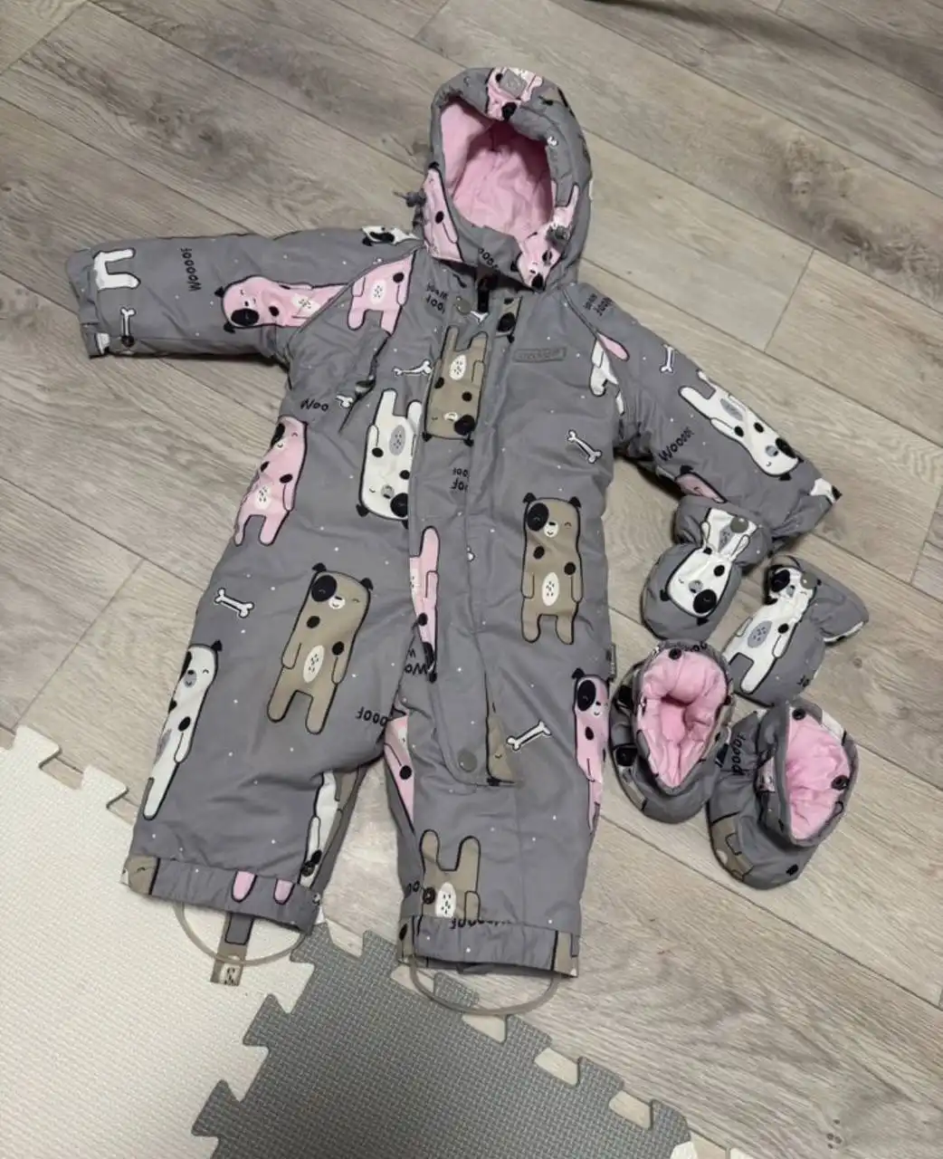 Зимний комбинезон крокид размер 68-74