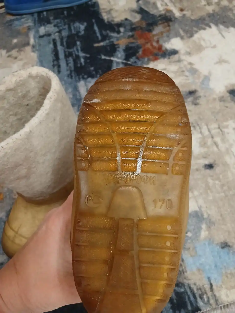 Детские валенки с галошами