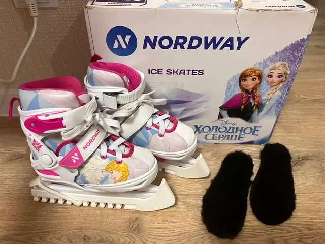 Регулируемые коньки NORDWAY Холодное Сердце и купальник для гимнастки - Косметика в Кондратово