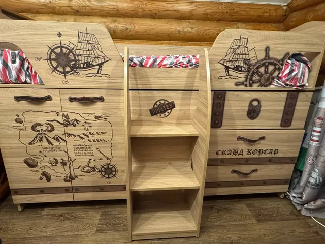 Детский комплекс Кровать Корсар Сканд/КОРСАР2 с выкатным столом - частное объявление в Кондратово