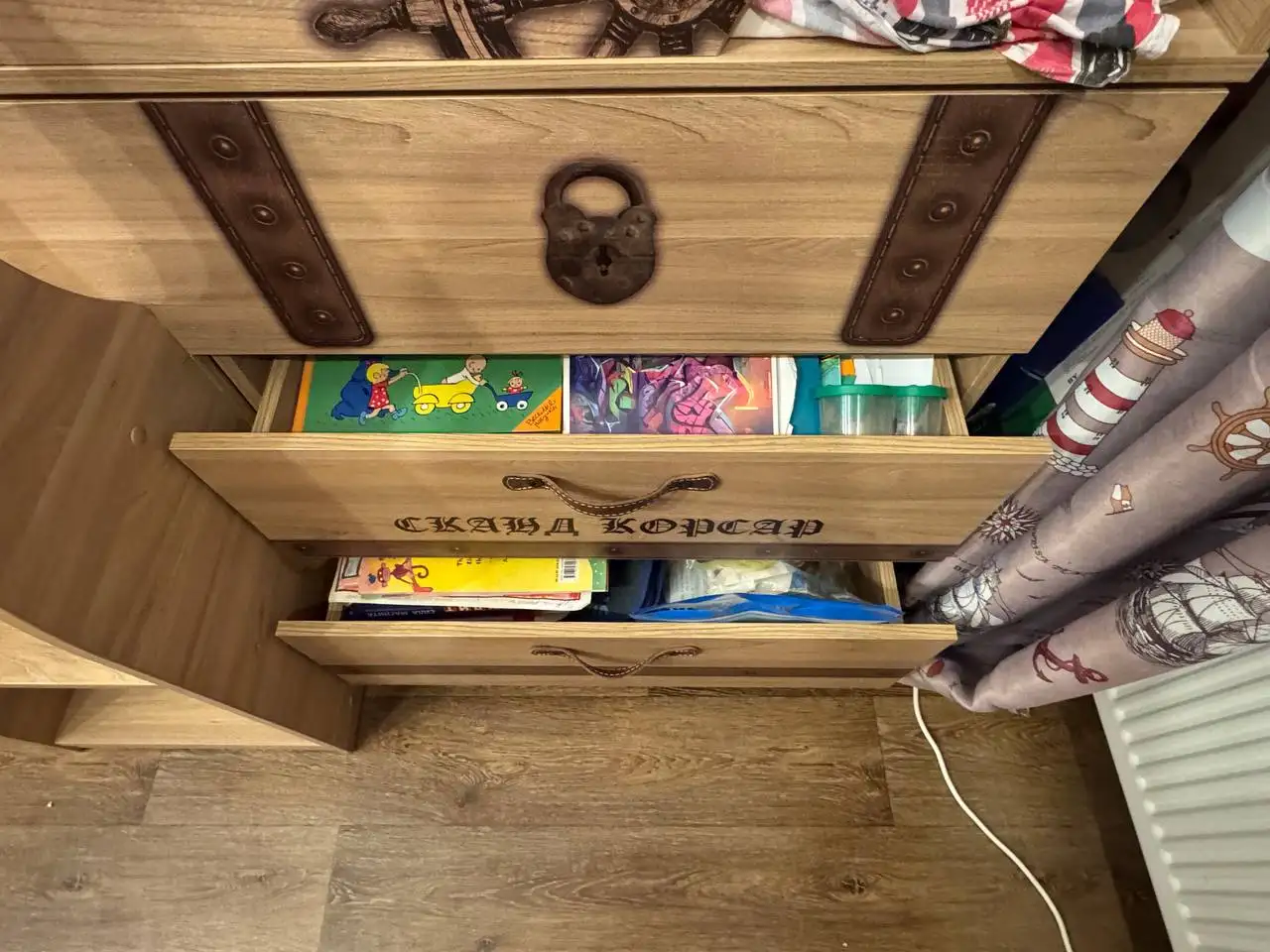 Детский комплекс Кровать Корсар Сканд/КОРСАР2 с выкатным столом - Мебель (Для дома и дачи) в Кондратово