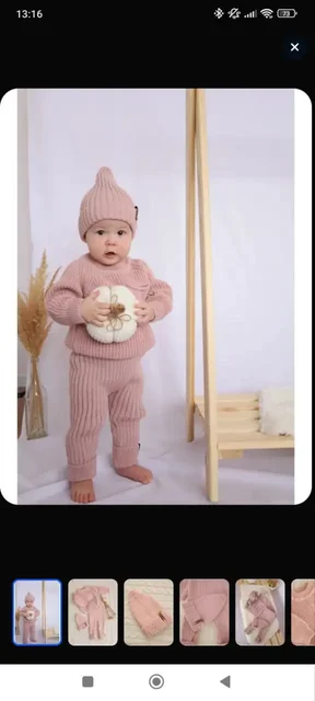 Вязаный костюм с шапочкой - частное объявление в Кондратово