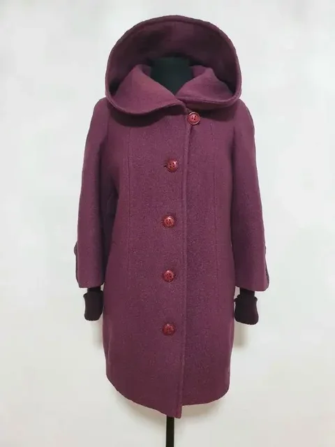 Пальто шерстяное с объемным капюшоном - Рабочая одежда в Кондратово