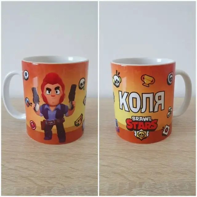 Новая именная кружка Brawl Stars Коля - Коллекционирование (Хобби и отдых) в Кондратово