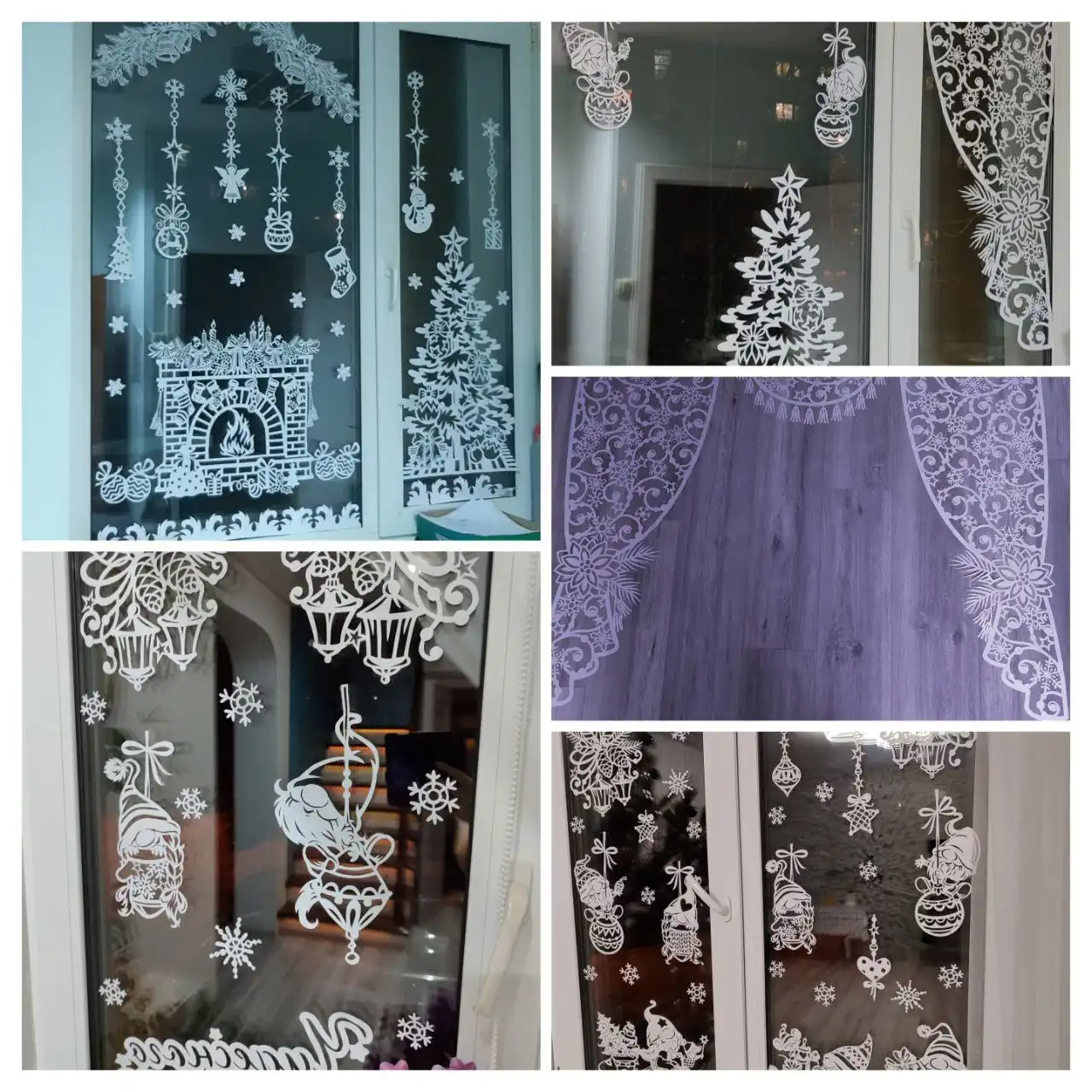 Украшения на окно из бумаги