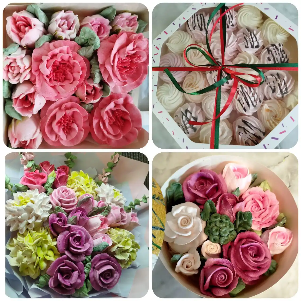 Зефирные подарки ручной работы на ягодно-фруктовом пюре