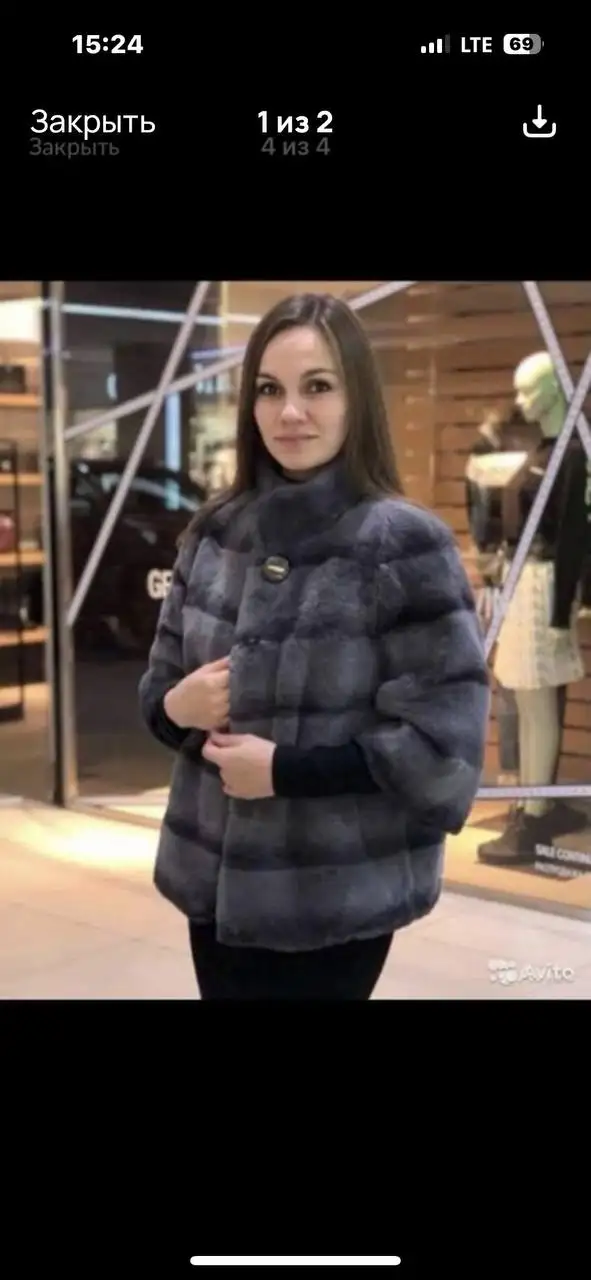 Шуба бобер с воротником норка - Верхняя одежда (Одежда) в Саратов