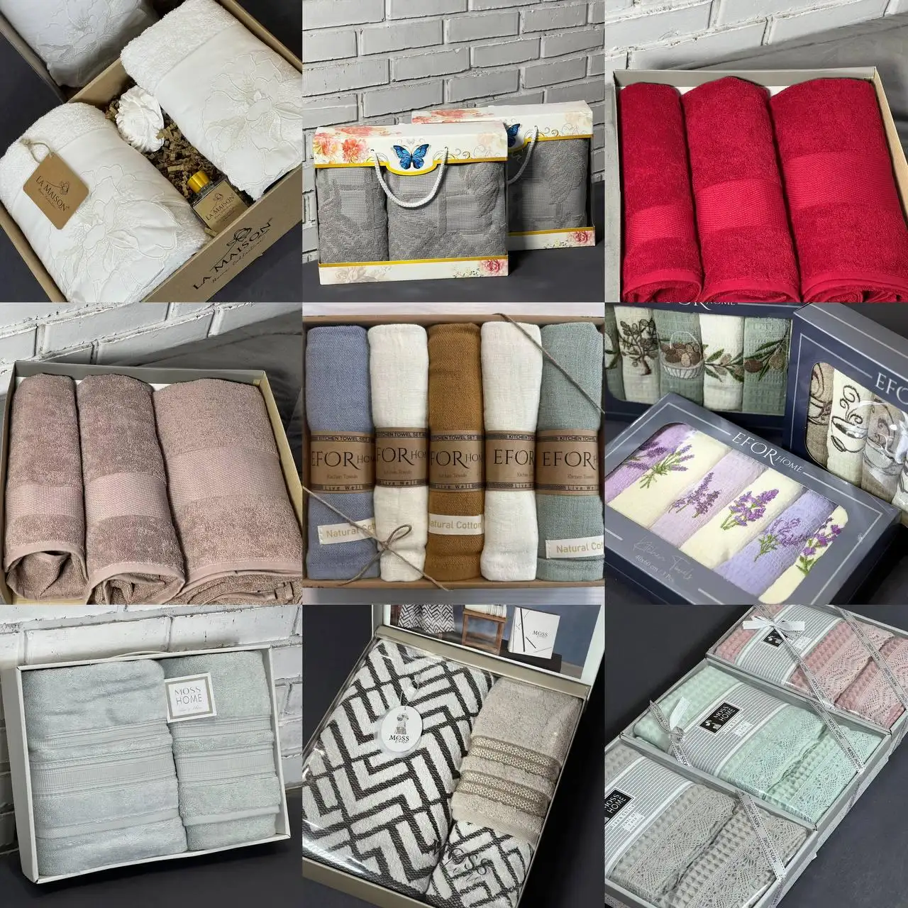 Подарочные наборы полотенец разных размеров - Полотенца (Барахолка) в Саратов