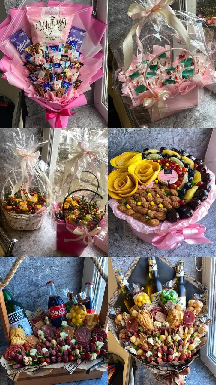 Съедобные букеты, боксы и корзинки на заказ - Кулинарные услуги (Услуги) в Саратов