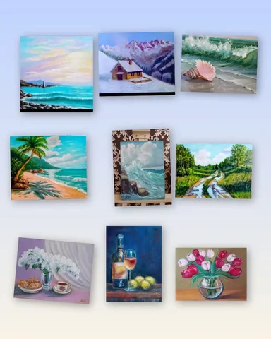 Картины маслом ручной работы - частное объявление в Энгельс