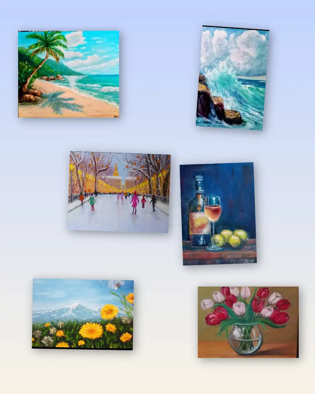 Картины маслом ручной работы - Картины (Хобби и отдых) в Энгельс