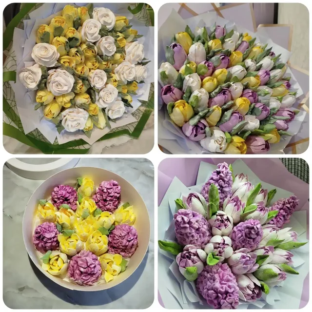 Необычные зефирные цветы на ягодно-фруктовом пюре - Товары для животных в Энгельс