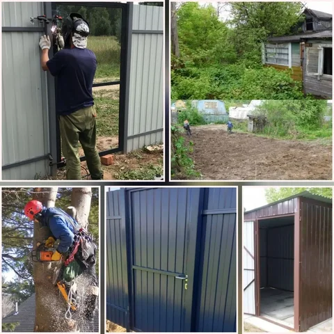 Услуги по установке заборов, спил деревьев и строительные работы на даче - Мебель на заказ в Энгельс