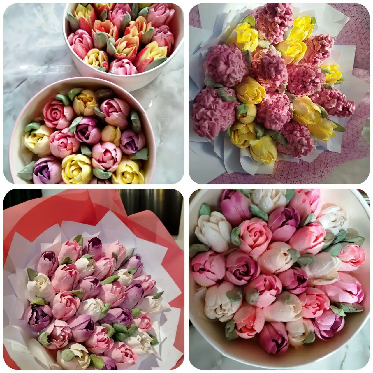 Необычные зефирные цветы на ягодно-фруктовом пюре - Барахолка в Энгельс