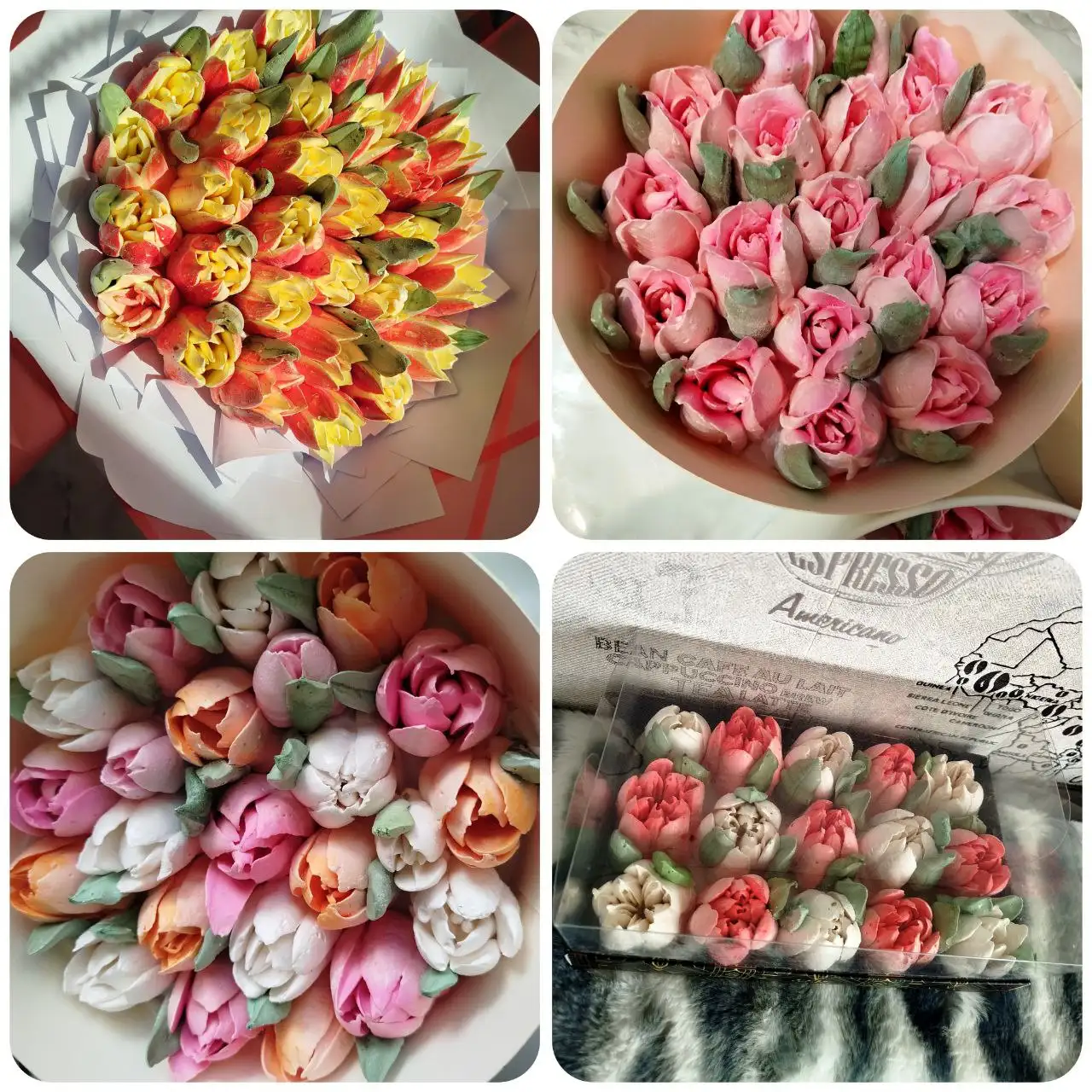 Необычные зефирные цветы на ягодно-фруктовом пюре - Барахолка в Энгельс