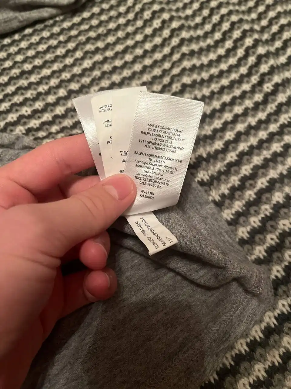 Лонг Polo Ralph Lauren оригинал размер S