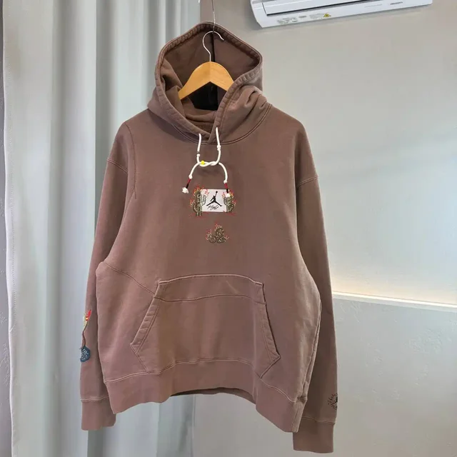 Толстовка NIKE JORDAN X TRAVIS SCOTT Cactus Jack Hoodie Brown - Мужская одежда в Воронеж