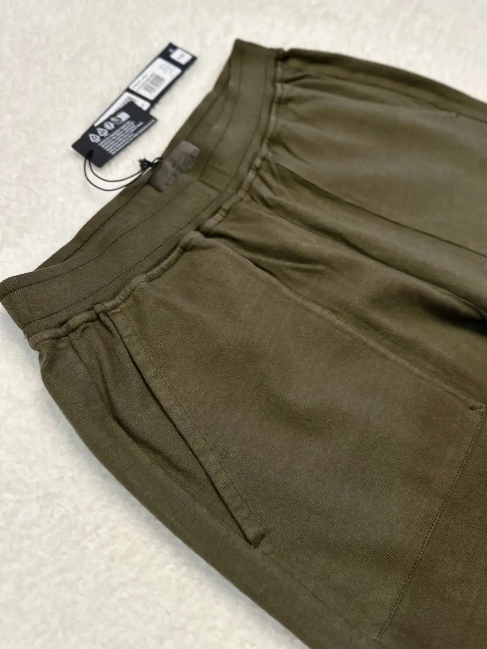 Брюки Stone Island Ghost Piece Garment Dyed Felpa Pantalone Sweat Trousers Olive - Одежда в Астрахань