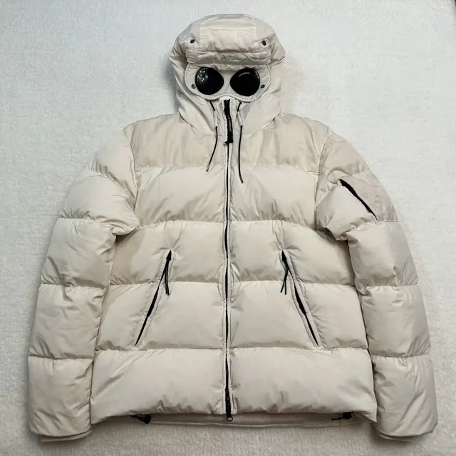 CP Company Garment Dyed Nycra & Nylon-B Mixed Goggle Down Jacket - Винтажная одежда в Астрахань