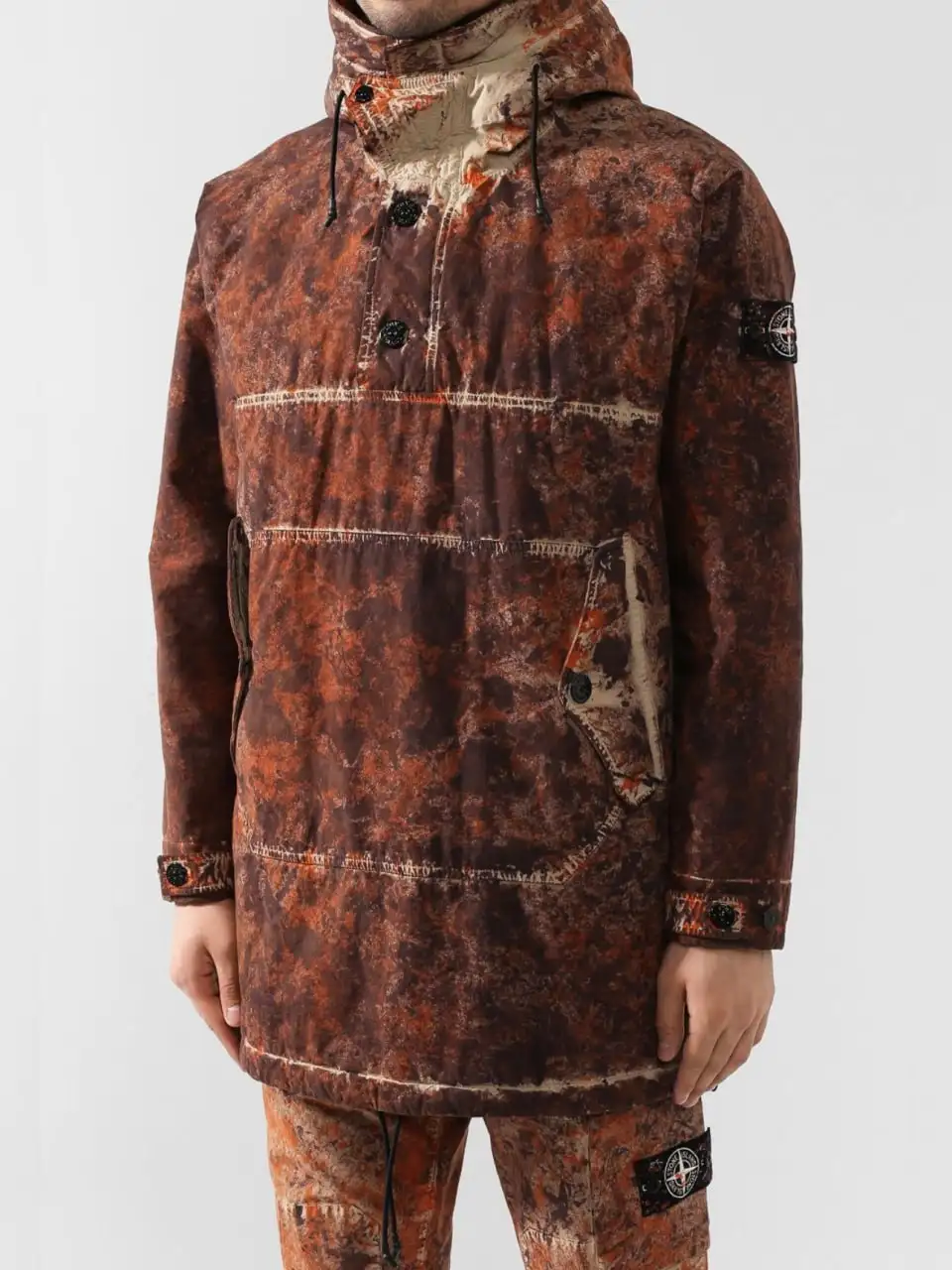 Stone Island Paintball Camo Cotton/Cordura Fishtail Parka Jacket - Куртки (Одежда) в Астрахань