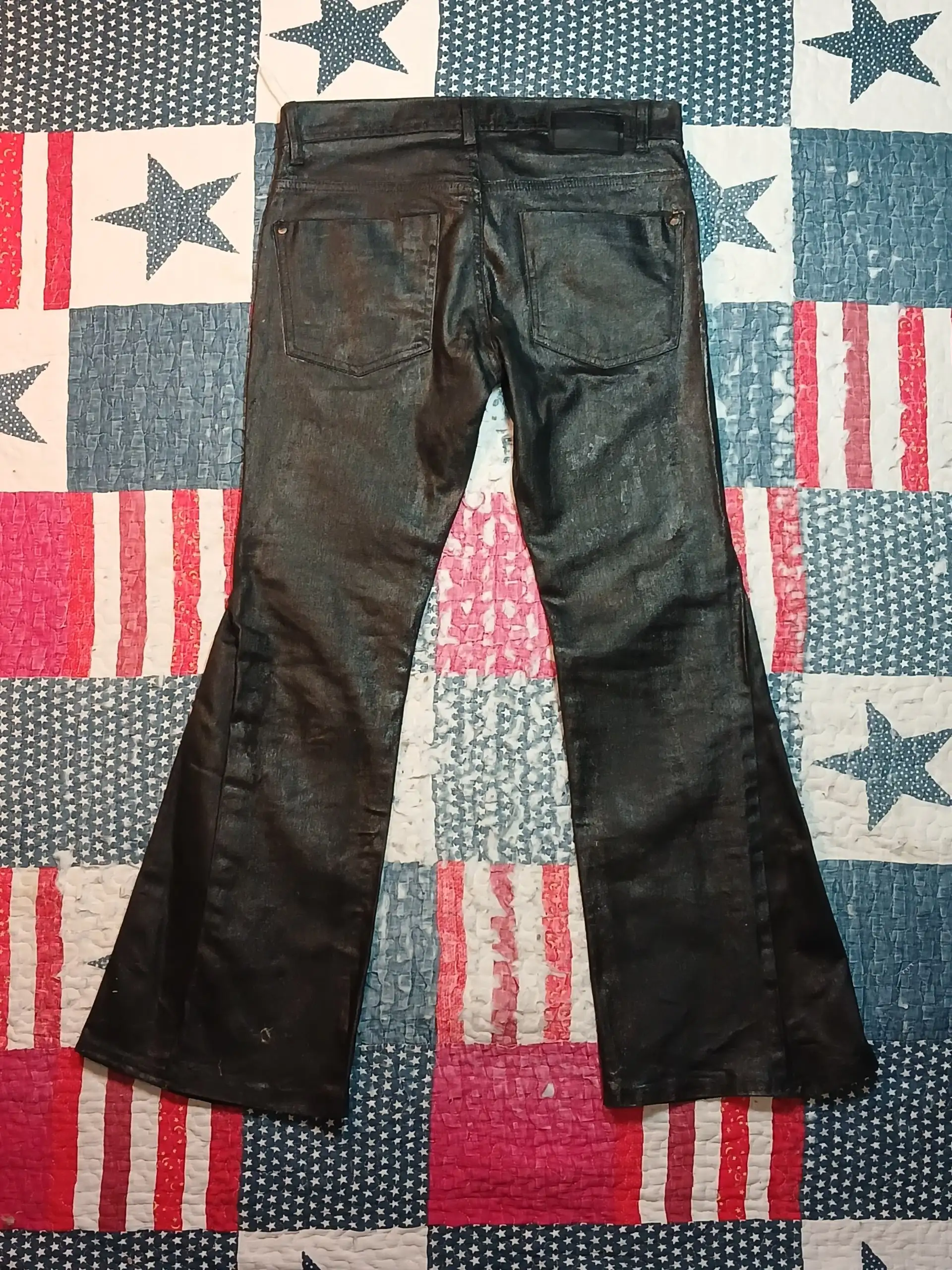 Waxed Custom Lace-up Jeans - Джинсы (Одежда) в Астрахань