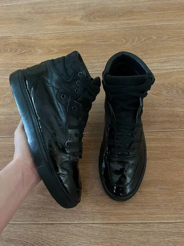 Кроссовки Balenciaga High top Black Leather размер 42/43 - Спортивная одежда и обувь в Астрахань