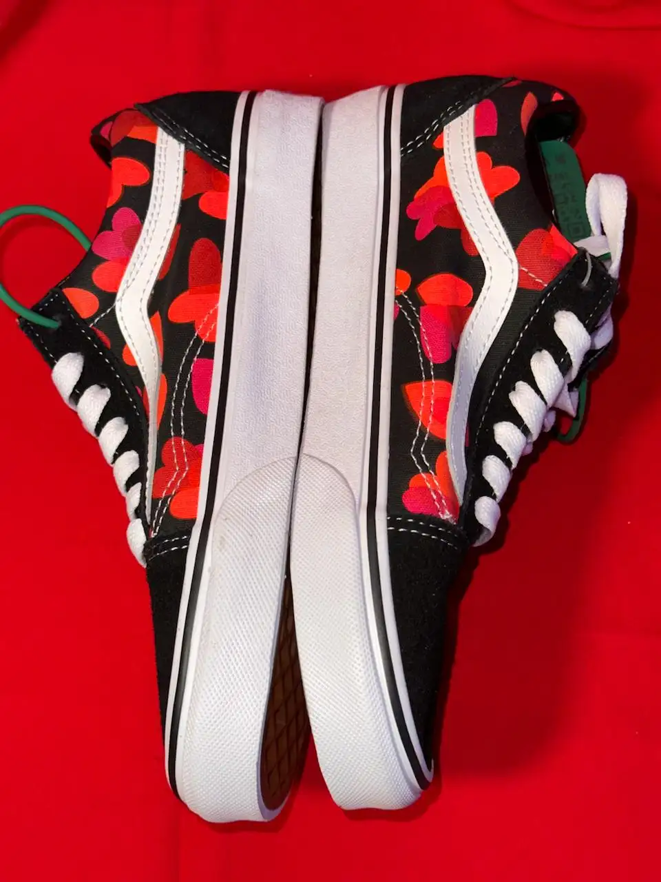 Черные кеды Vans Old Skool Valentines Hearts - Обувь (Одежда) в Астрахань