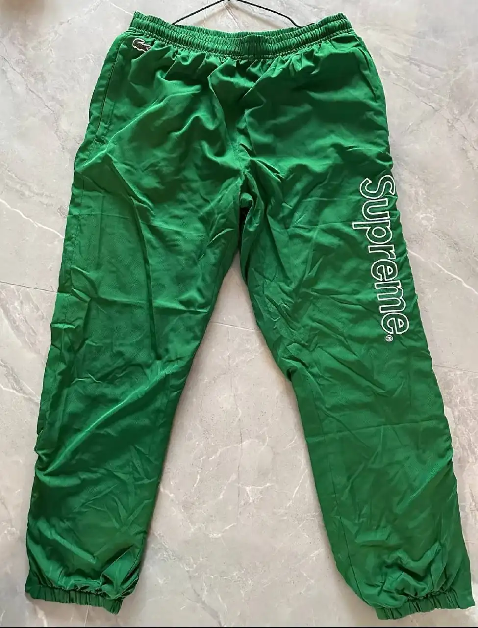 Штаны Supreme x Lacoste Track Pants Green Men’s SS17 - Штаны/Брюки (Одежда) в Астрахань