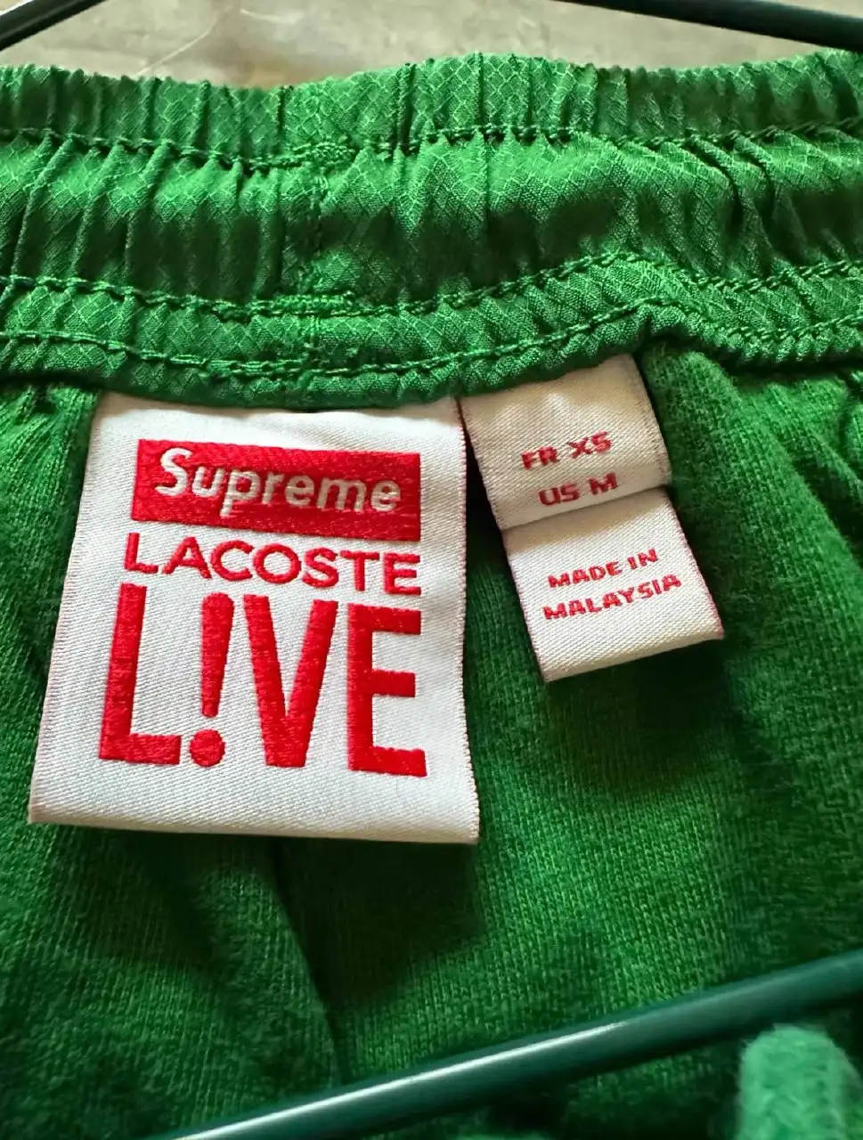 Штаны Supreme x Lacoste Track Pants Green Men’s SS17 - Штаны/Брюки (Одежда) в Астрахань