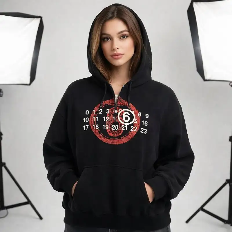 Женская толстовка Maison Margiela Year Of The Snake Full-Zip Hoodie - Толстовки (Одежда) в Астрахань