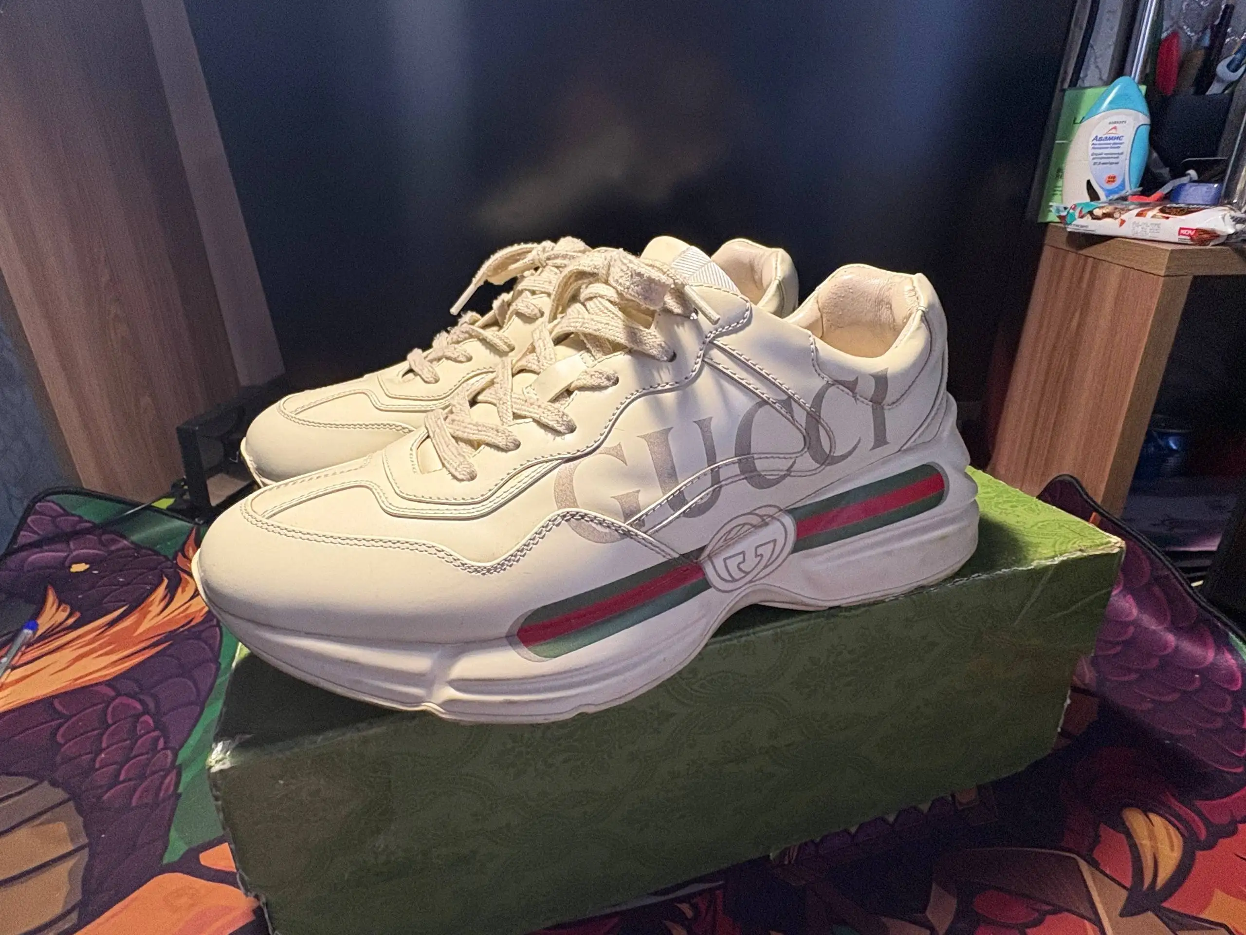 Продам Gucci Rhyton и Gucci Ace 42.5 размера - Обувь (Одежда) в Астрахань