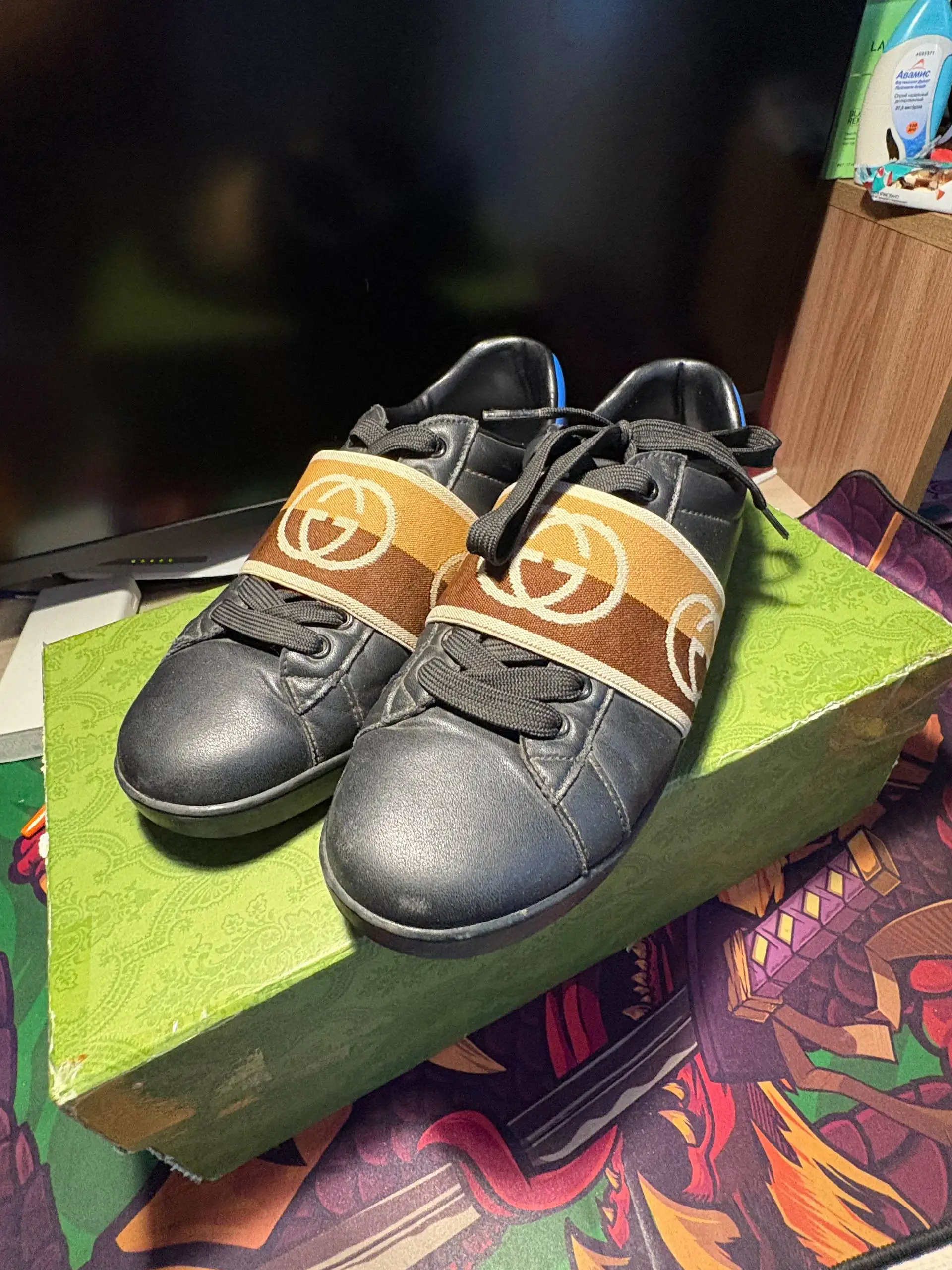 Продам Gucci Rhyton и Gucci Ace 42.5 размера - Обувь (Одежда) в Астрахань