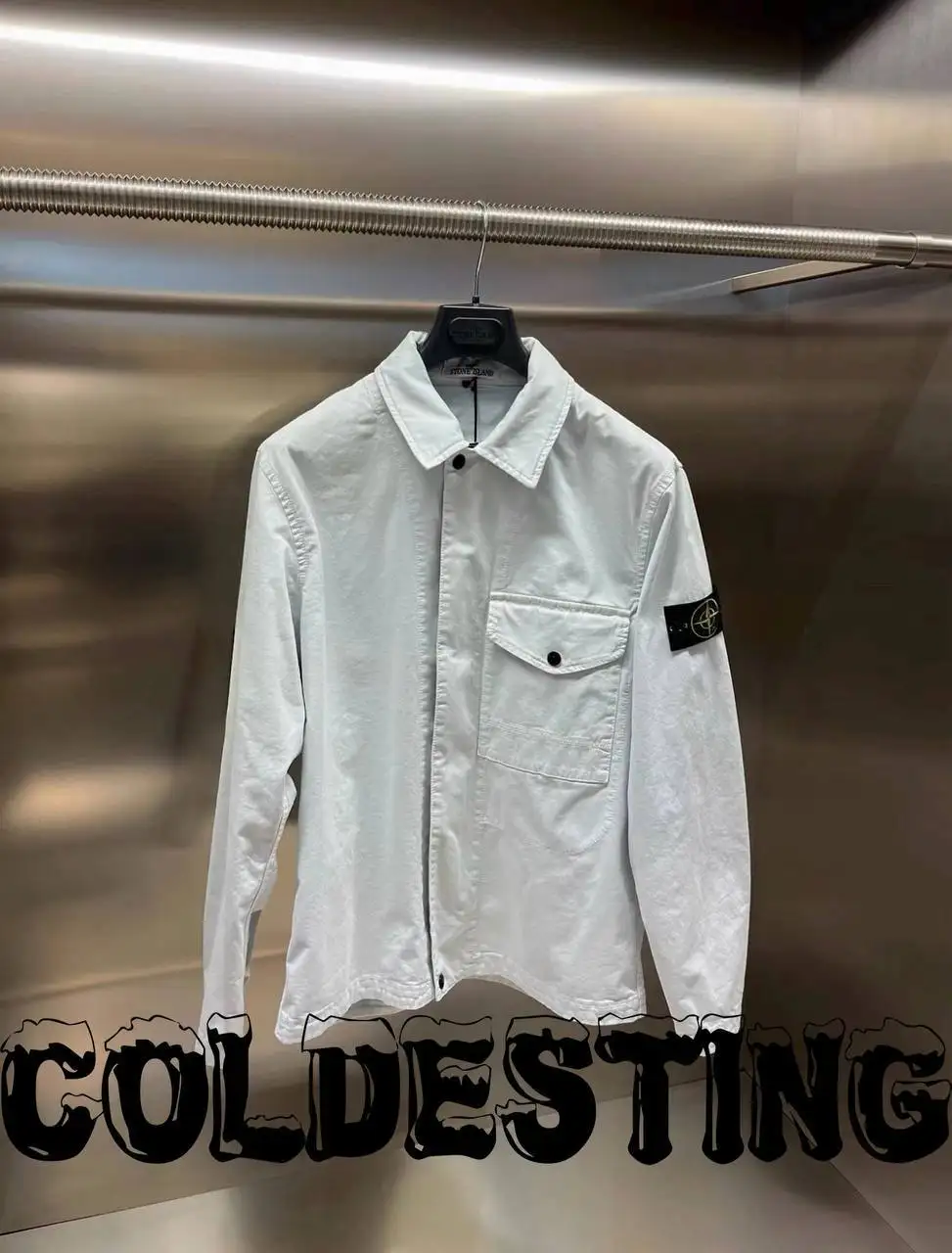 STONE ISLAND ORGANIC COTTON STRETCH BROKEN TWILL OLD EFFECT - Верхняя одежда (Одежда) в Неизвестно