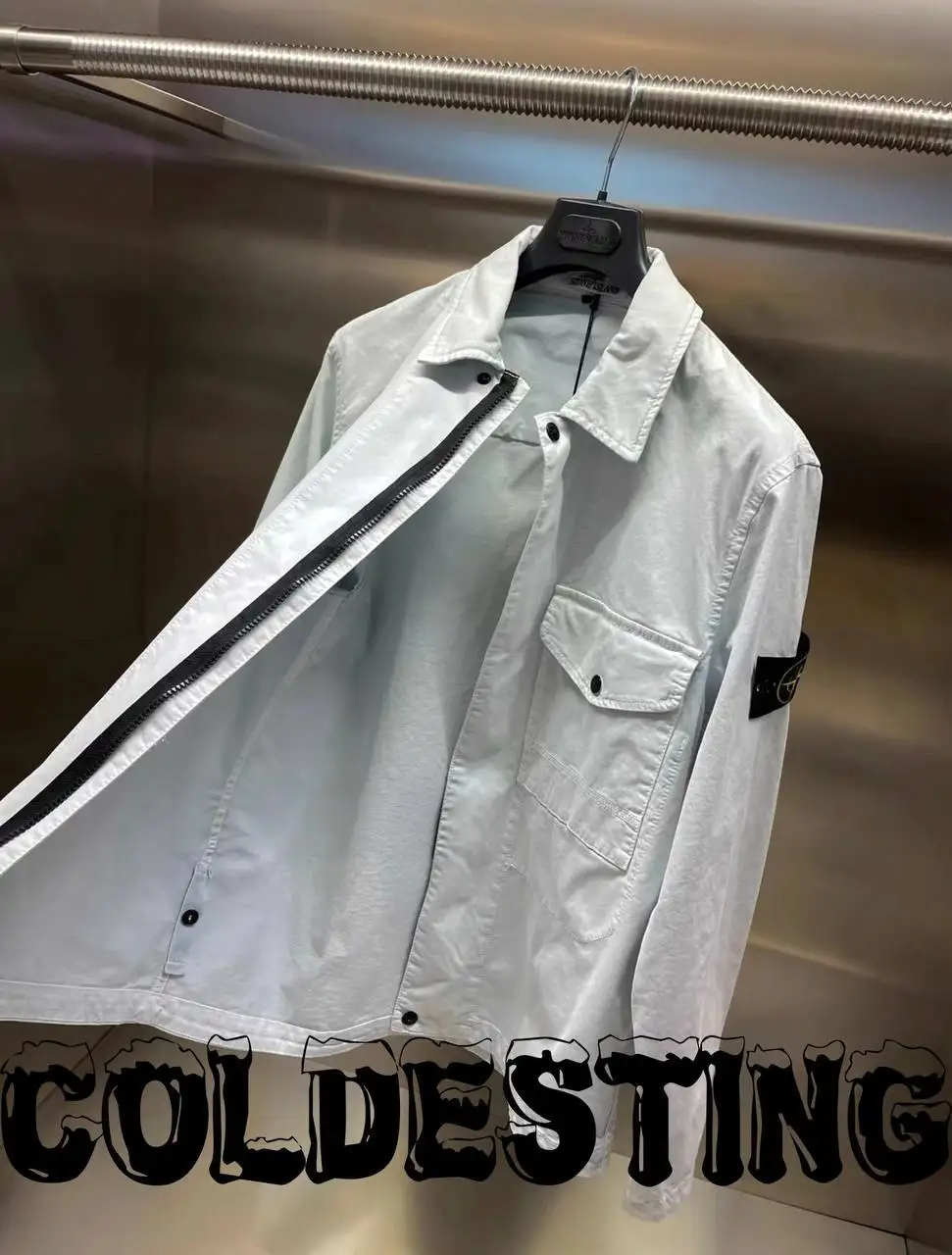STONE ISLAND ORGANIC COTTON STRETCH BROKEN TWILL OLD EFFECT - Верхняя одежда (Одежда) в Неизвестно