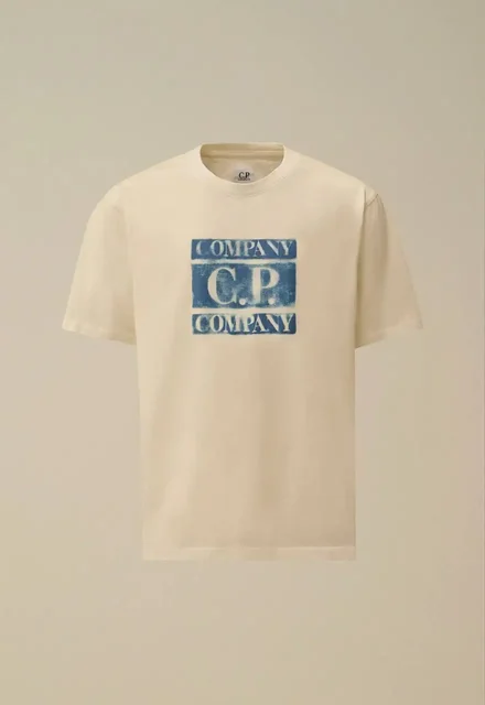 C.P.COMPANY JERSEY SHORT SLEEVE FADED T-SHIRT - Футболки в Астрахань
