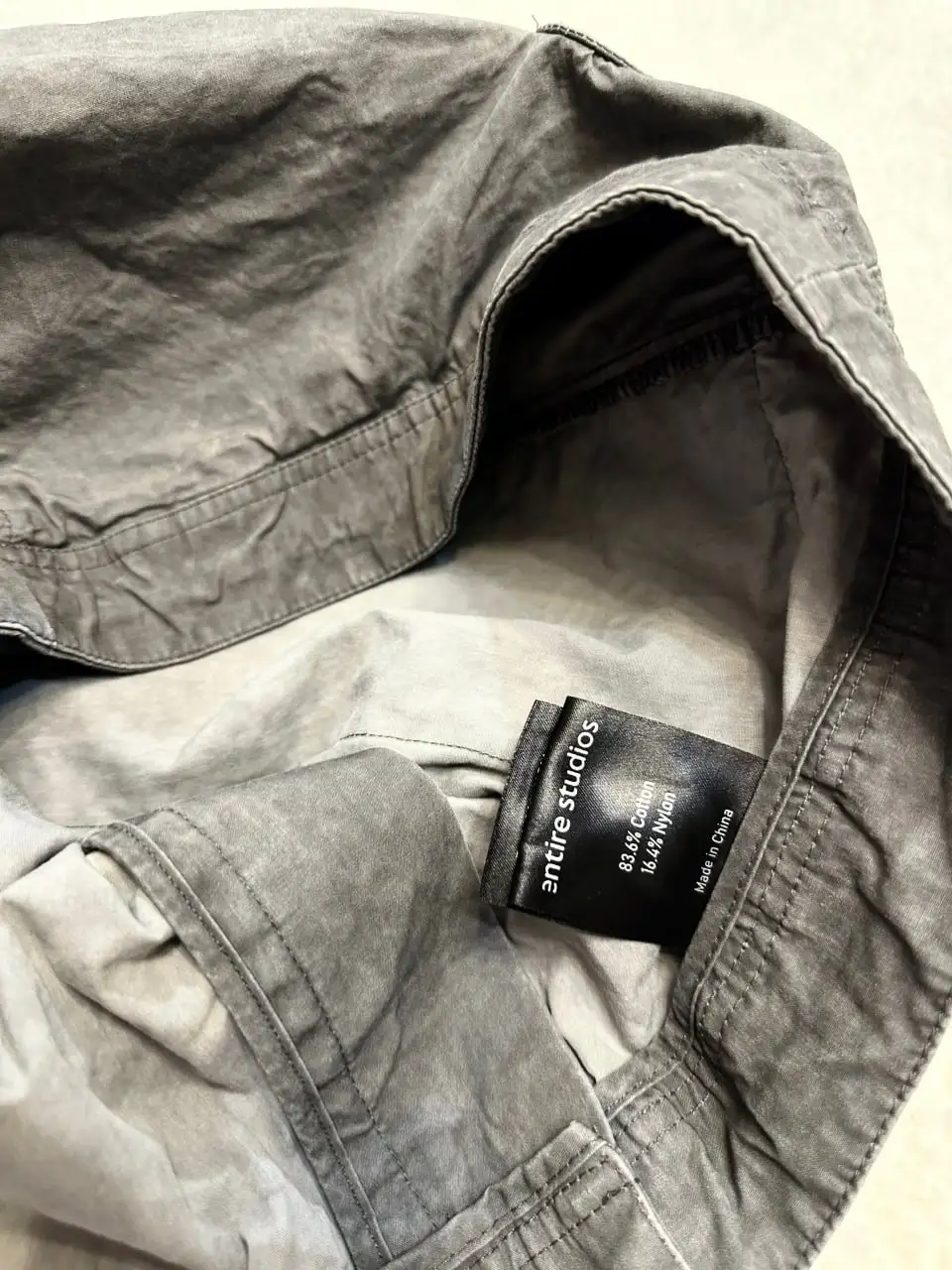 Entire Studios Garment Dyed Washed Gocar Cargo Pants Grey L - Одежда (Одежда) в Астрахань