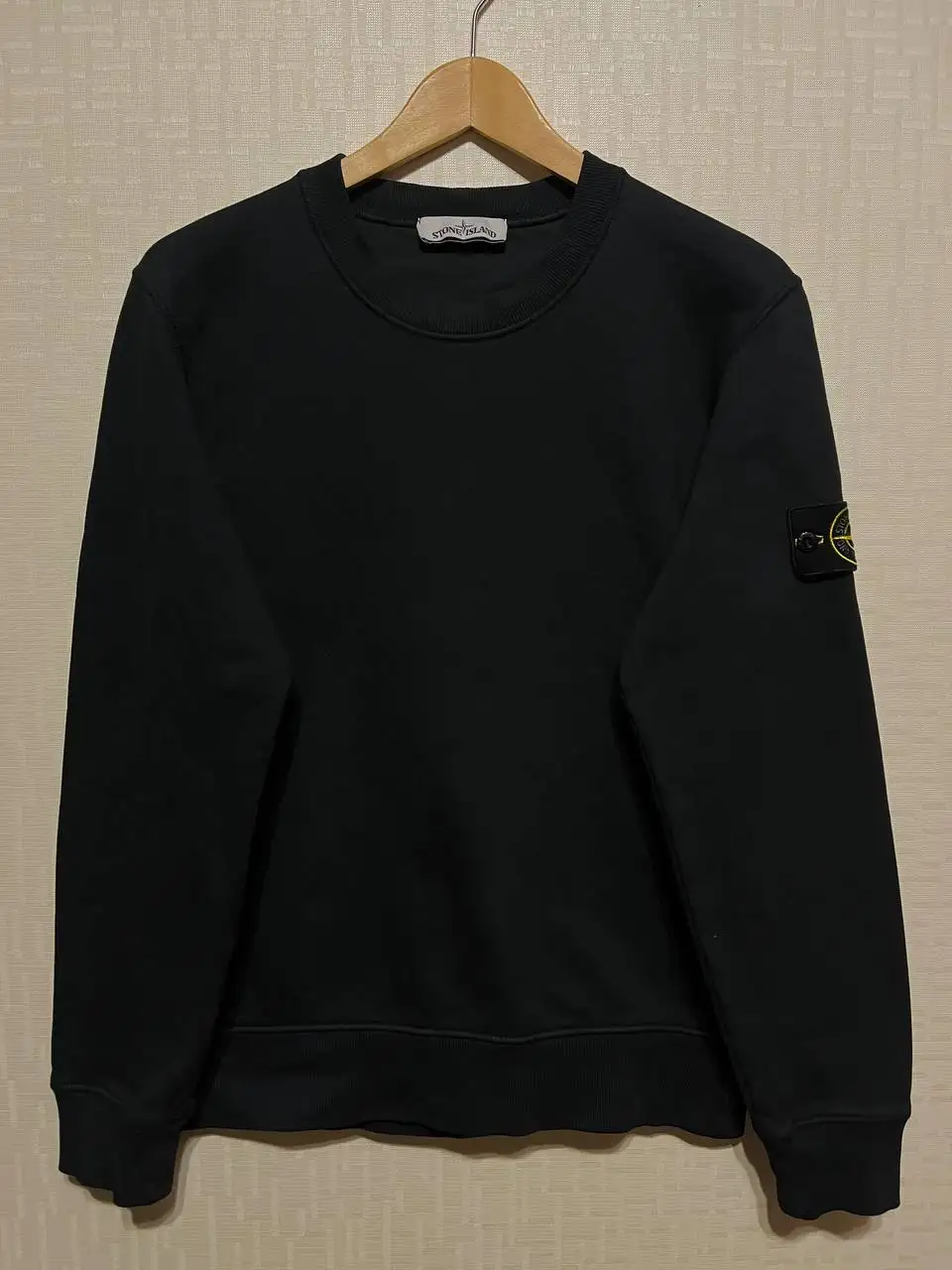 Stone Island Garment Dyed Black Sweatshirt - Верхняя одежда (Одежда) в Астрахань