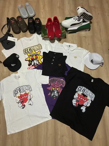 Кроссовки Puma красные, Тапочки Nike, Сумочка C.P. Company, Женские ASICS, Футболочки GLOGANG, Кепки LA, Polo Fred Perry - Куртки и ветровки в Астрахань