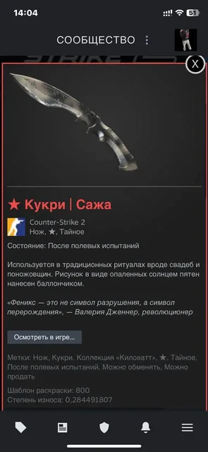Продам аккаунт Steam с КС и ножом - частное объявление в Астрахань