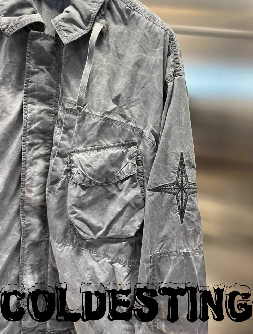 STONE ISLAND UNEVEN PIGMENT DYED NYLON SMERIGLIATO + NYLON CANVAS - Верхняя одежда (Одежда) в Астрахань