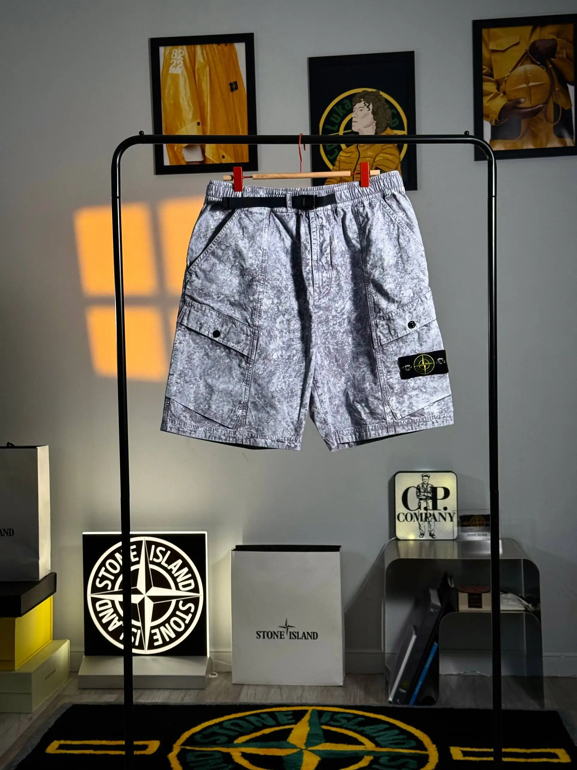 Stone Island White Pigment On Tela Paracadute Stretch-TC - Одежда в Санкт-Петербург