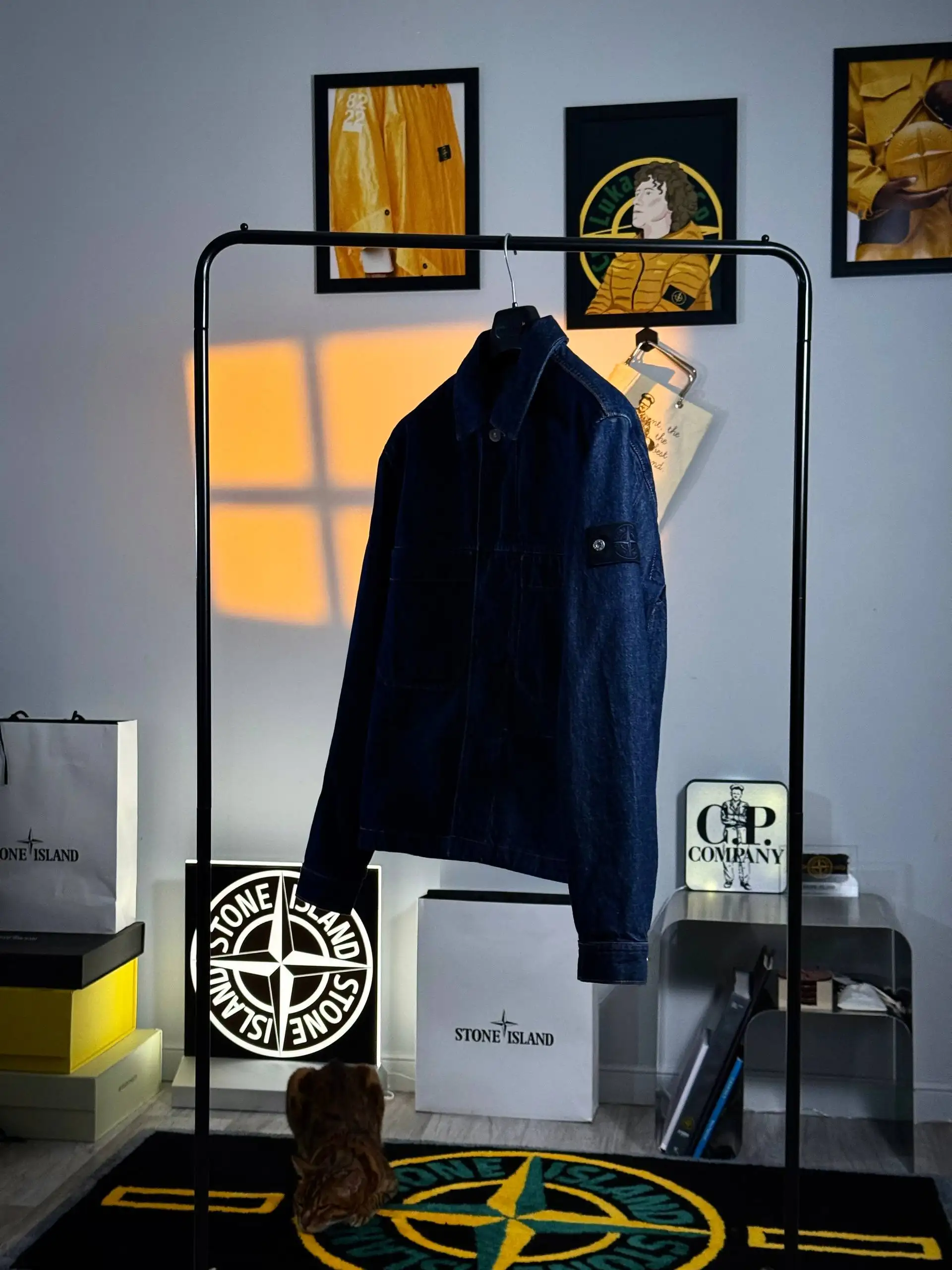 Stone Island Indigo Denim-Rinsed Jacket - Куртки (Одежда) в Астрахань